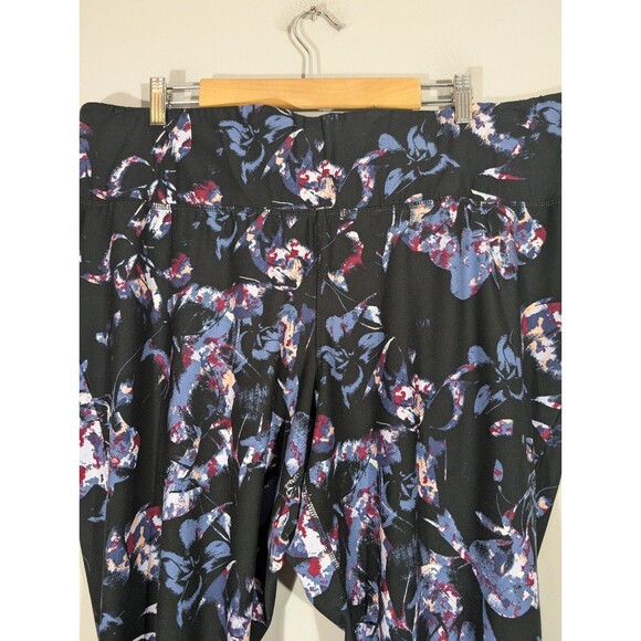 LIVI Womens Floral High Waist Cropped Leggings Plus Sz 26/28 Yoga Gym Training - Picture 5 of 7